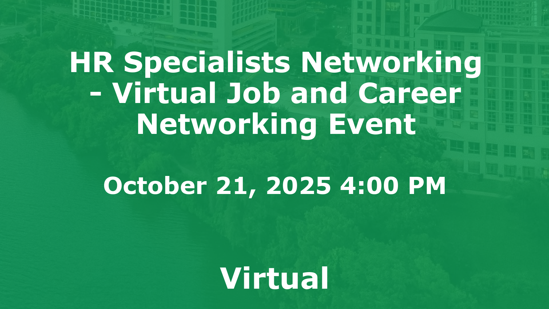 HR Specialists Networking - Virtual Job and Career Networking Event event image